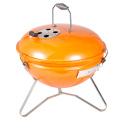 Barbecue au charbon de bois avec bouilloire en porcelaine colorée de 14 pouces